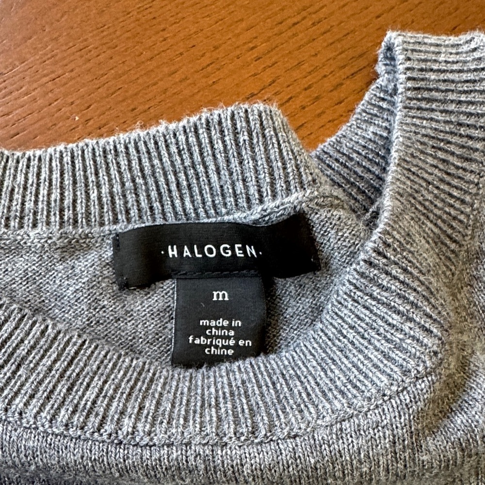 Halogen Light Gray Knit Pullover - image 2